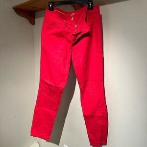 LOFT red modern skinny denim women’s size 30/10